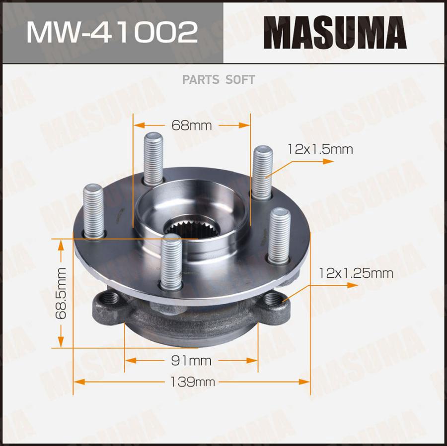 

Ступичный узел masuma front (with abs) MASUMA MW41002