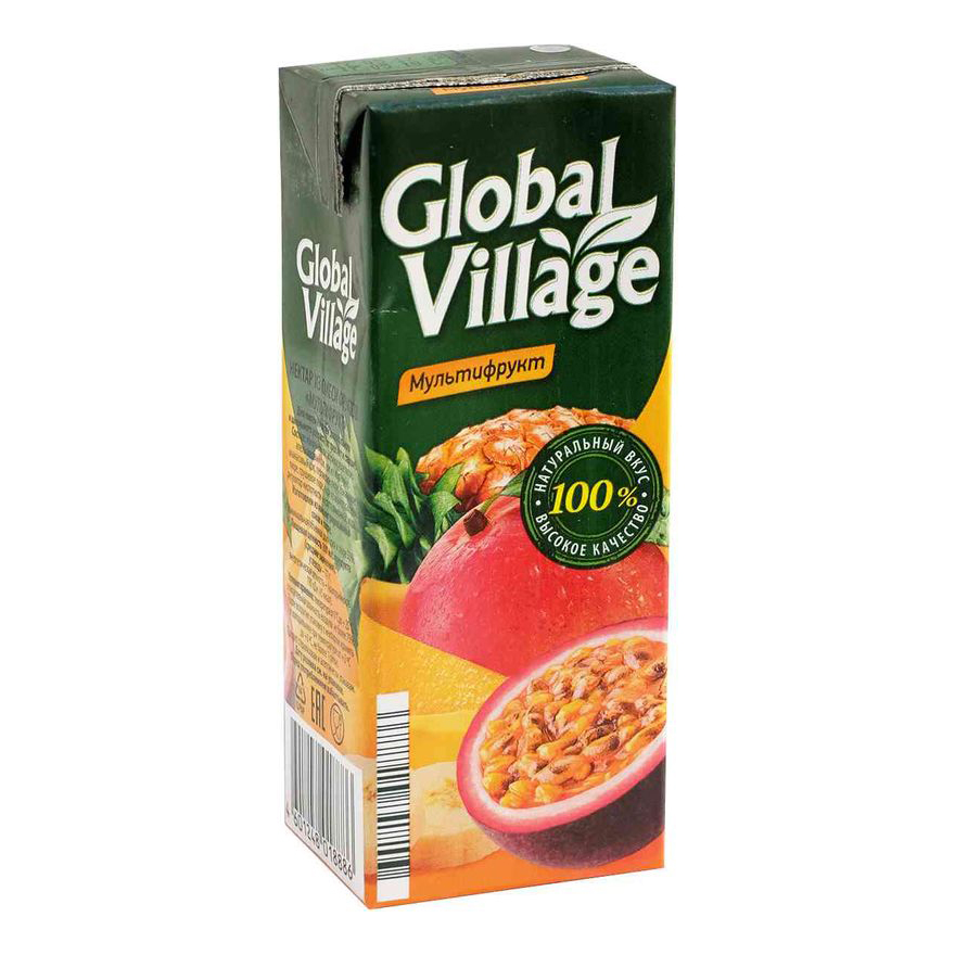 

Нектар Global Village мультифрукт 0,2 л