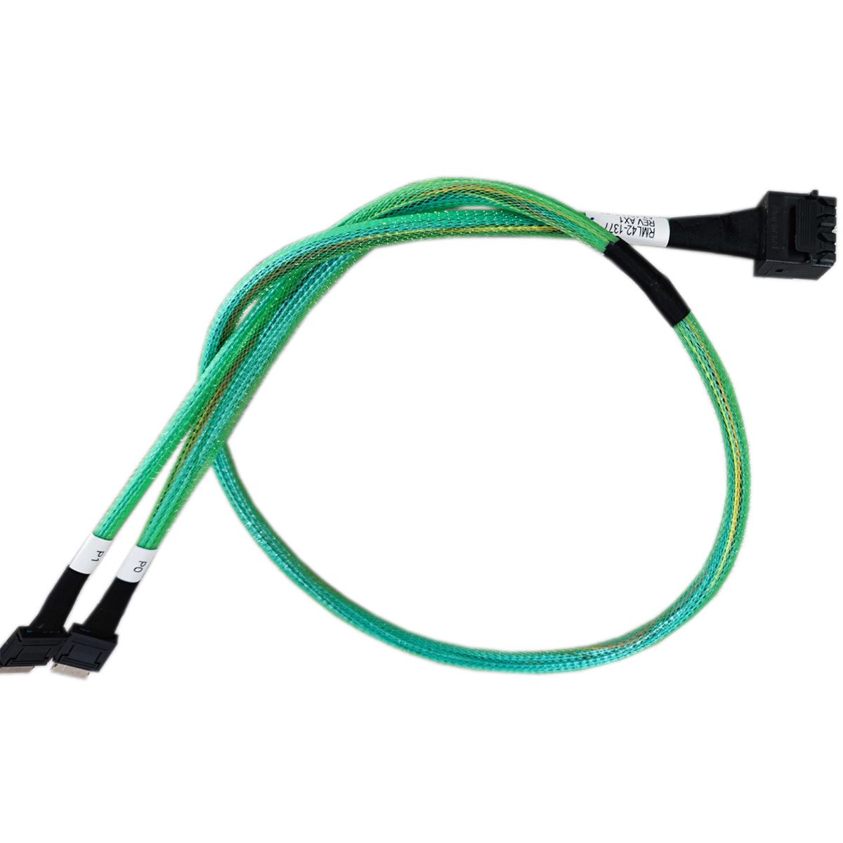 

Кабель Amphenol Mini-SAS HD-OCuLink x4 вилка-вилка 0.9м (RML42-1377) зеленый