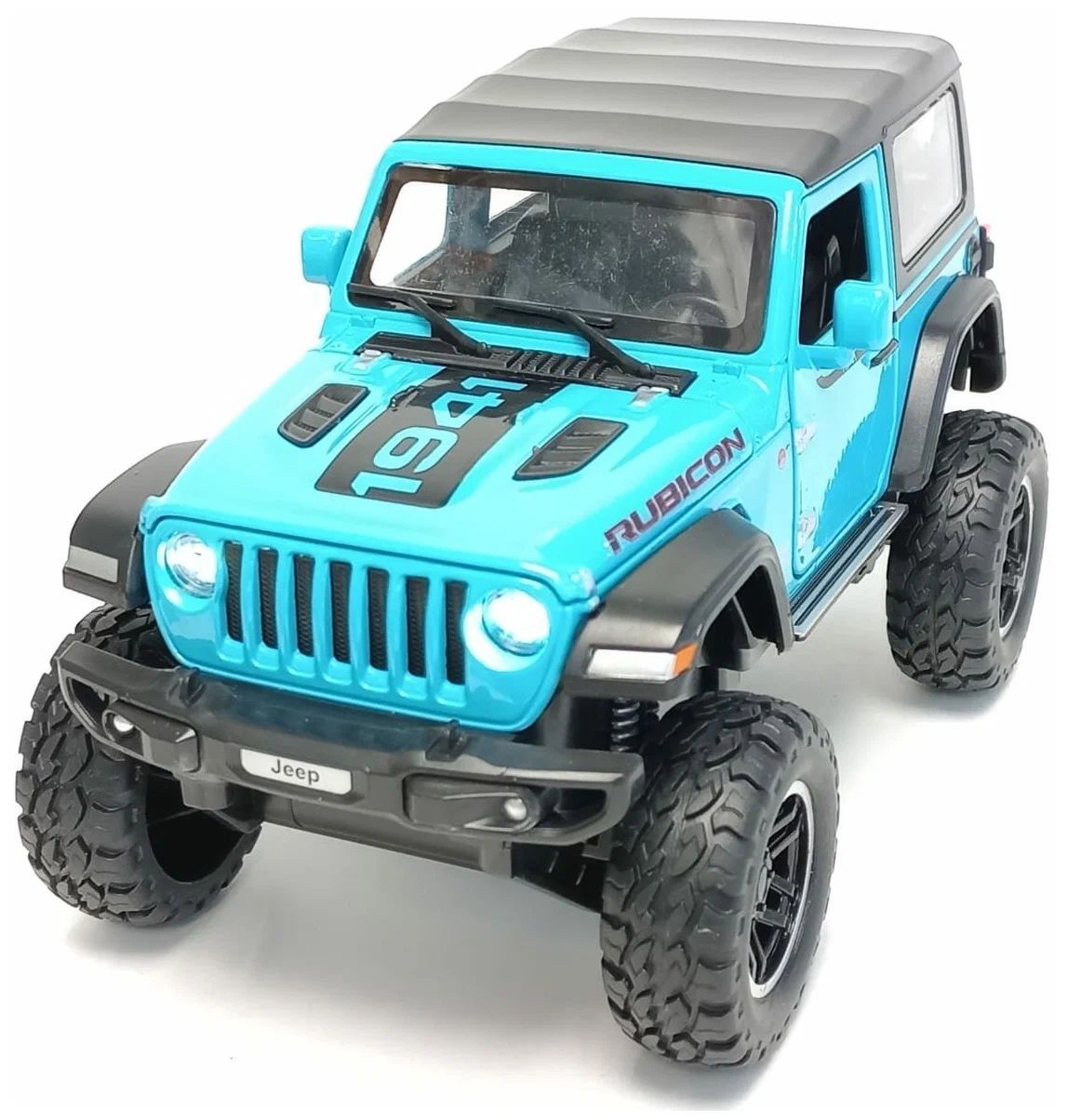 

Машинка металлическая Элемент Jeep wrangler 1:24, Голубой, Jeep wrangler blue