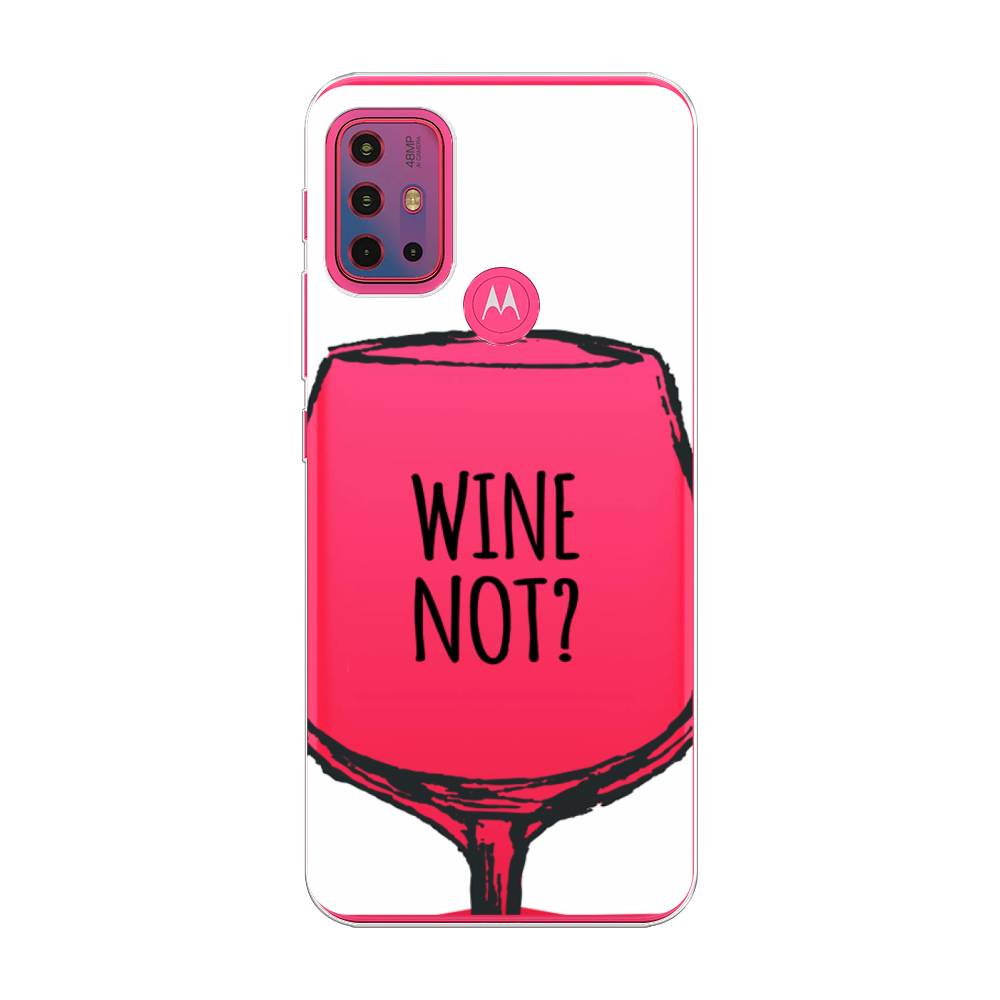 

Чехол на Lenovo K13 Note/Motorola Moto G10/G20/G30 "Wine not white", Белый, 242250-6