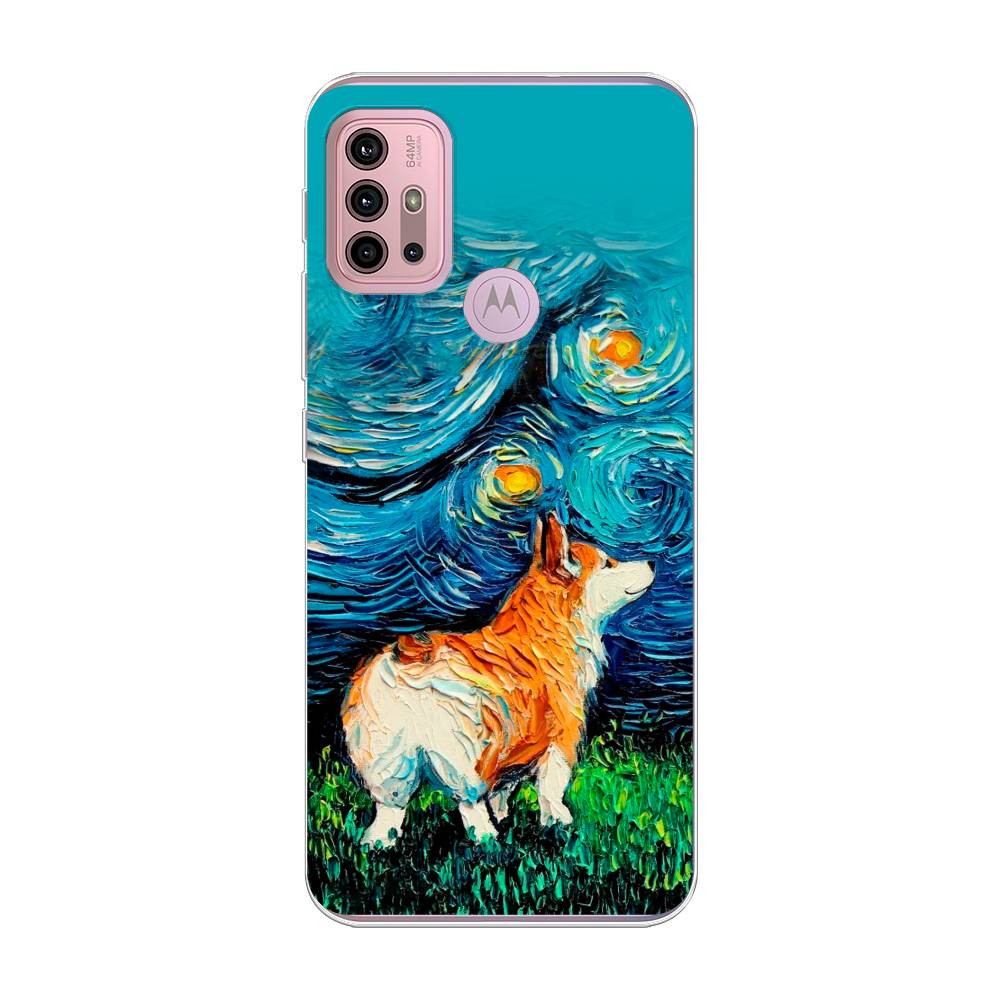 

Чехол на Lenovo K13 Note "Корги звёздная ночь", Коричневый;белый;зеленый, 242350-1