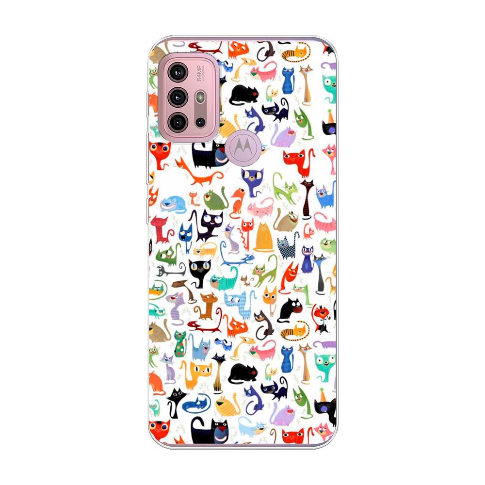

Чехол на Lenovo K13 Note "Цветные коты", Разноцветный, 242350-1