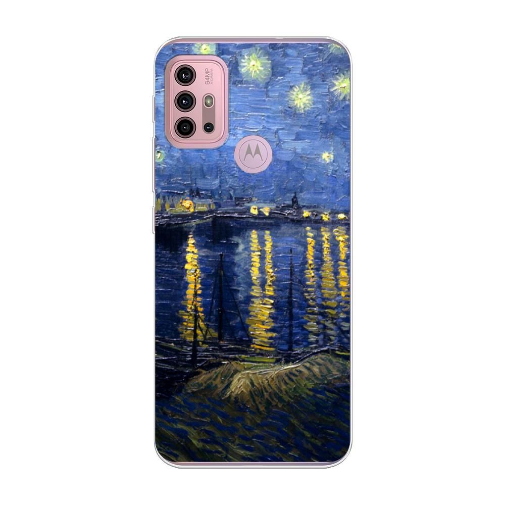 

Чехол на Lenovo K13 Note "Звездная ночь над Роной", Синий;желтый, 242350-4