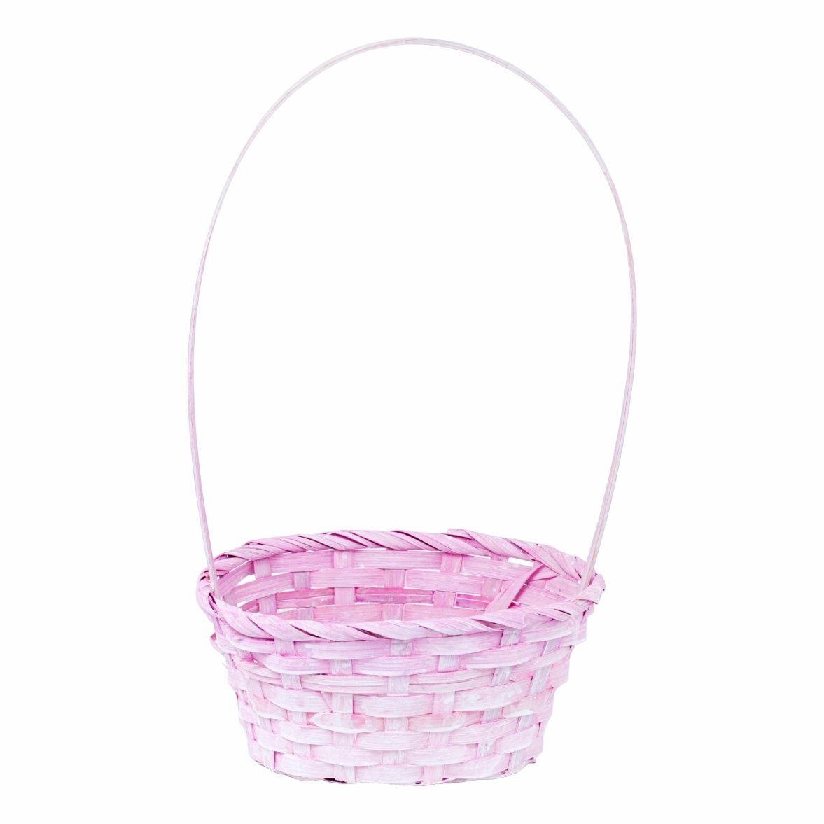 

Корзина для цветочныx композиций 21x15x38 см розовая, Розовый