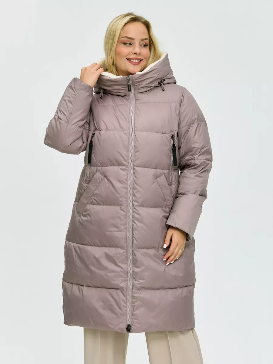

Пальто женское LAWINTER 8365 фиолетовое 50 RU, Фиолетовый, 8365