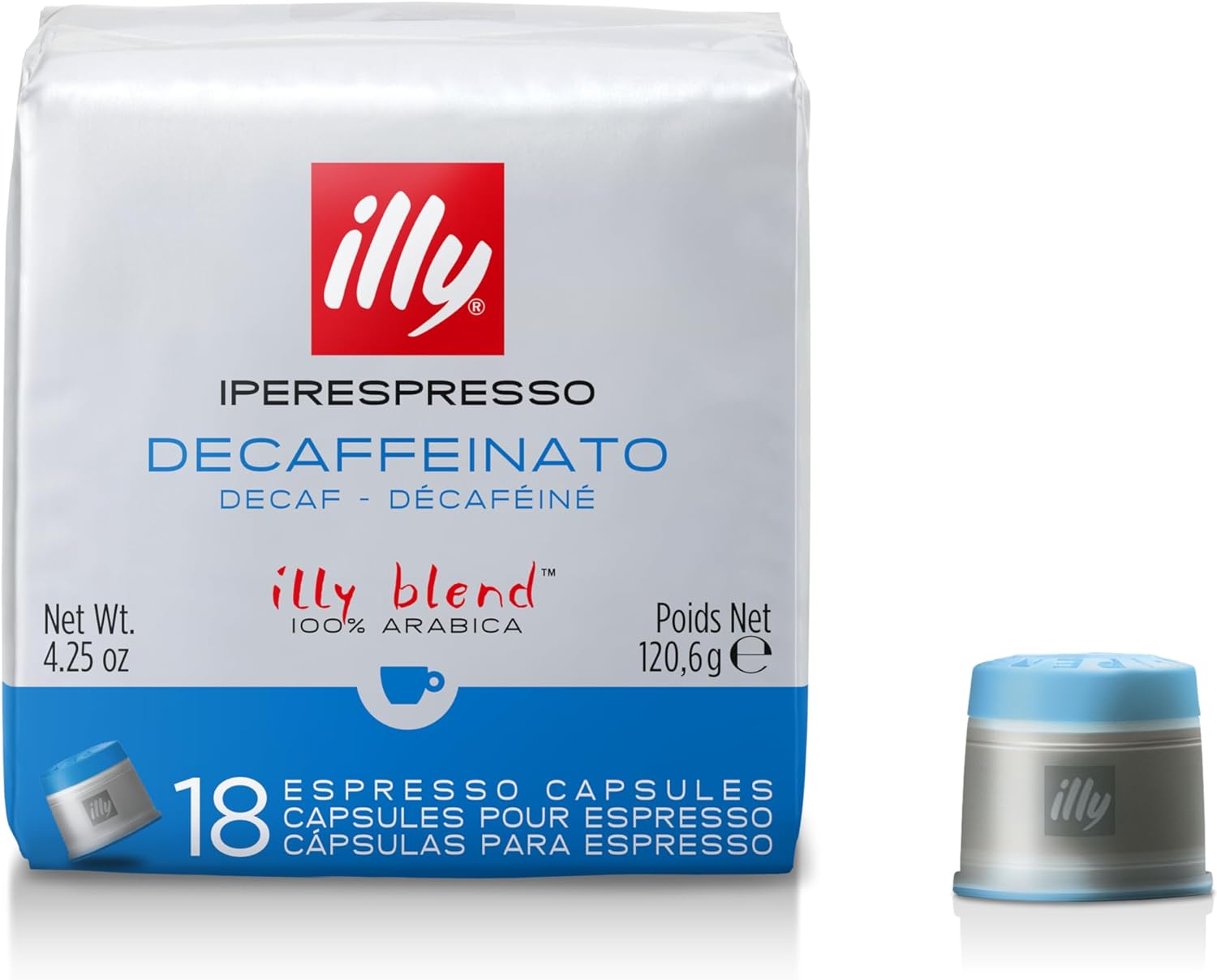 Кофе в капсулах illy iperEspresso, без кофеина, 18 шт