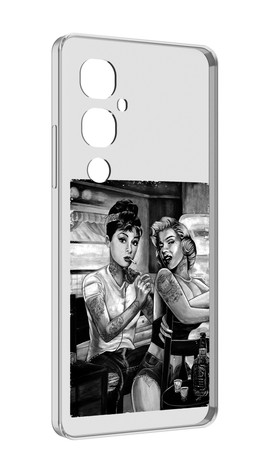 

Чехол MyPads тату мастер для Tecno Pova 4 Pro, Прозрачный, Tocco