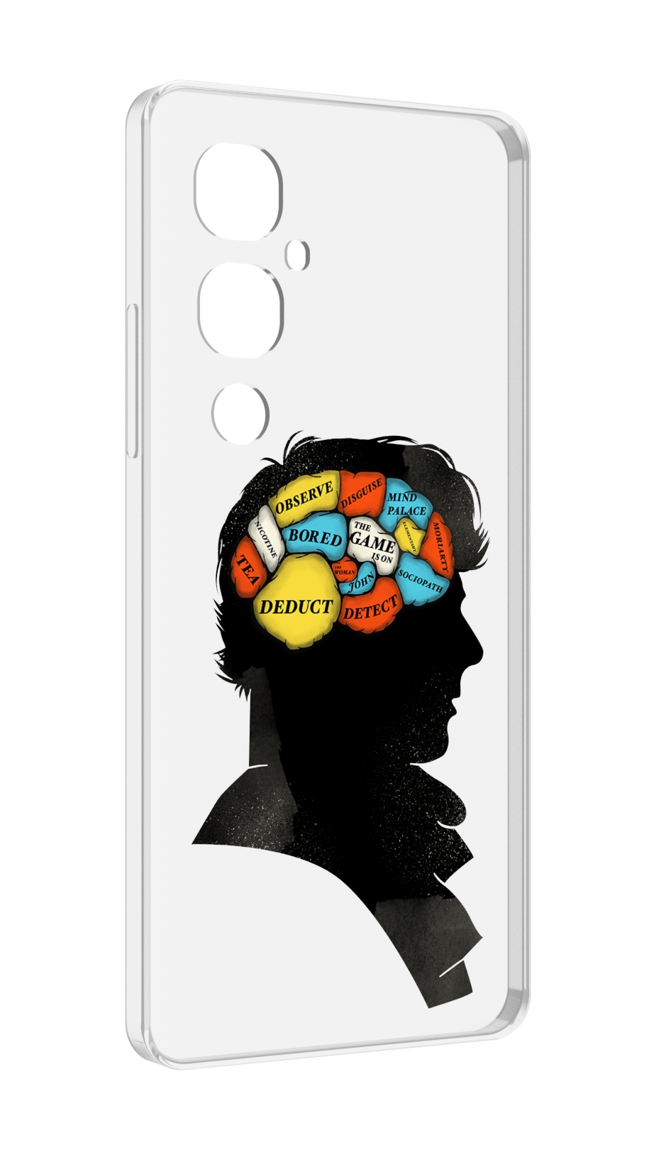 

Чехол MyPads темный рисунок для Tecno Pova 4 Pro, Прозрачный, Tocco
