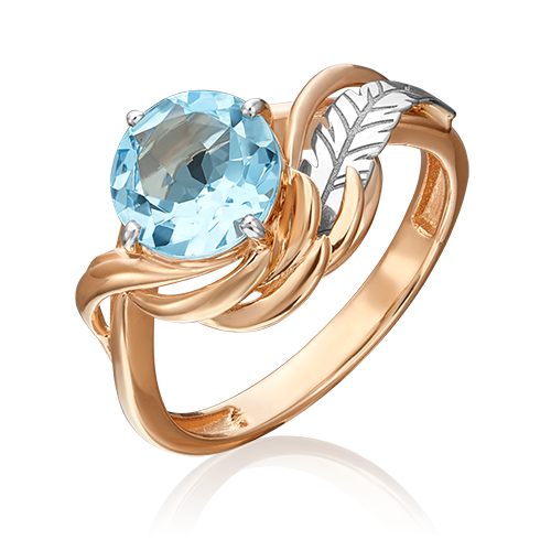 

Кольцо из золота р.18 PLATINA jewelry 01-5459-00-201-1111-76, топаз, 01-5459-00-201-1111-76