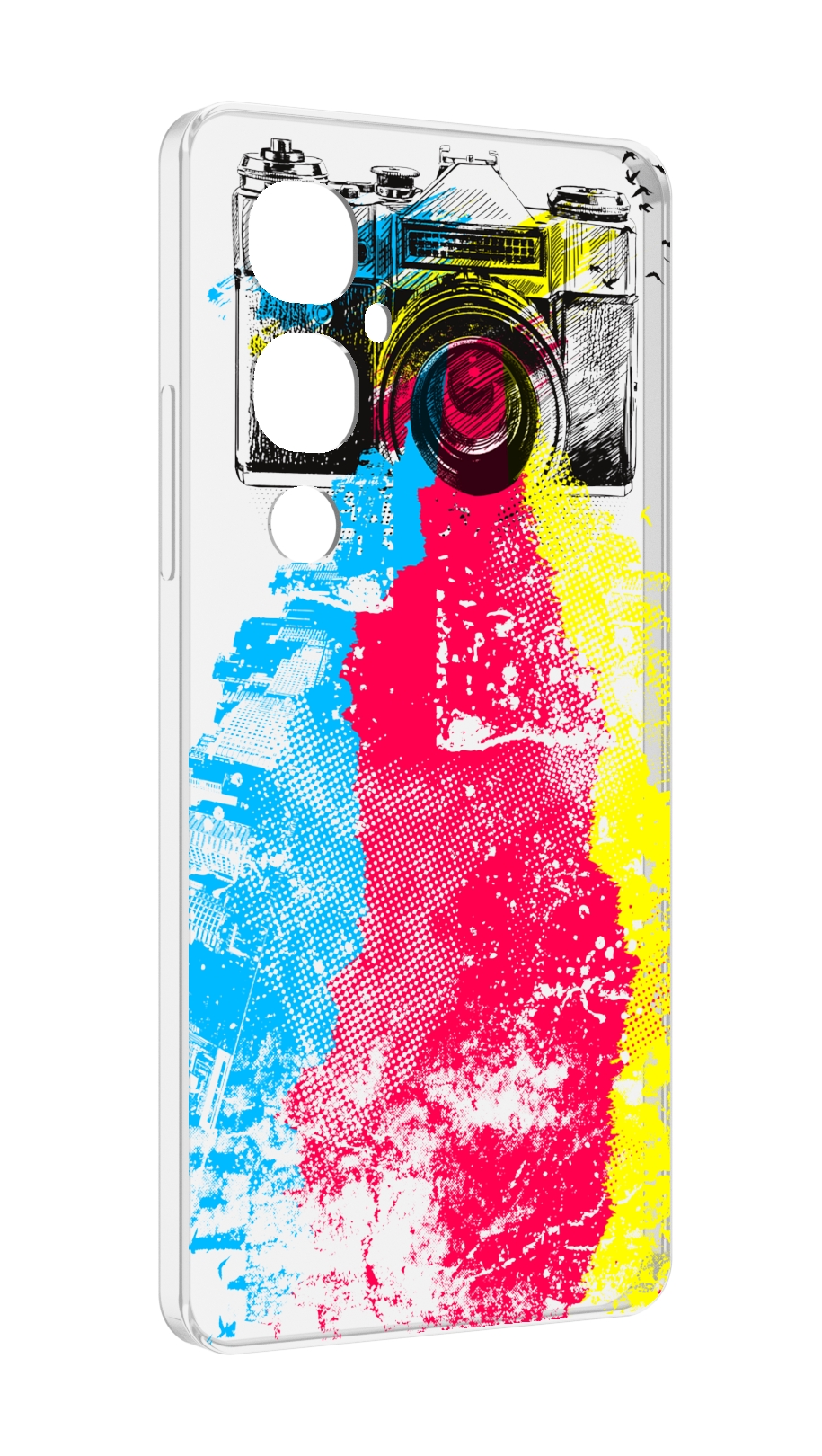 

Чехол MyPads цветной фотоаппарат для Tecno Pova 4 Pro, Прозрачный, Tocco