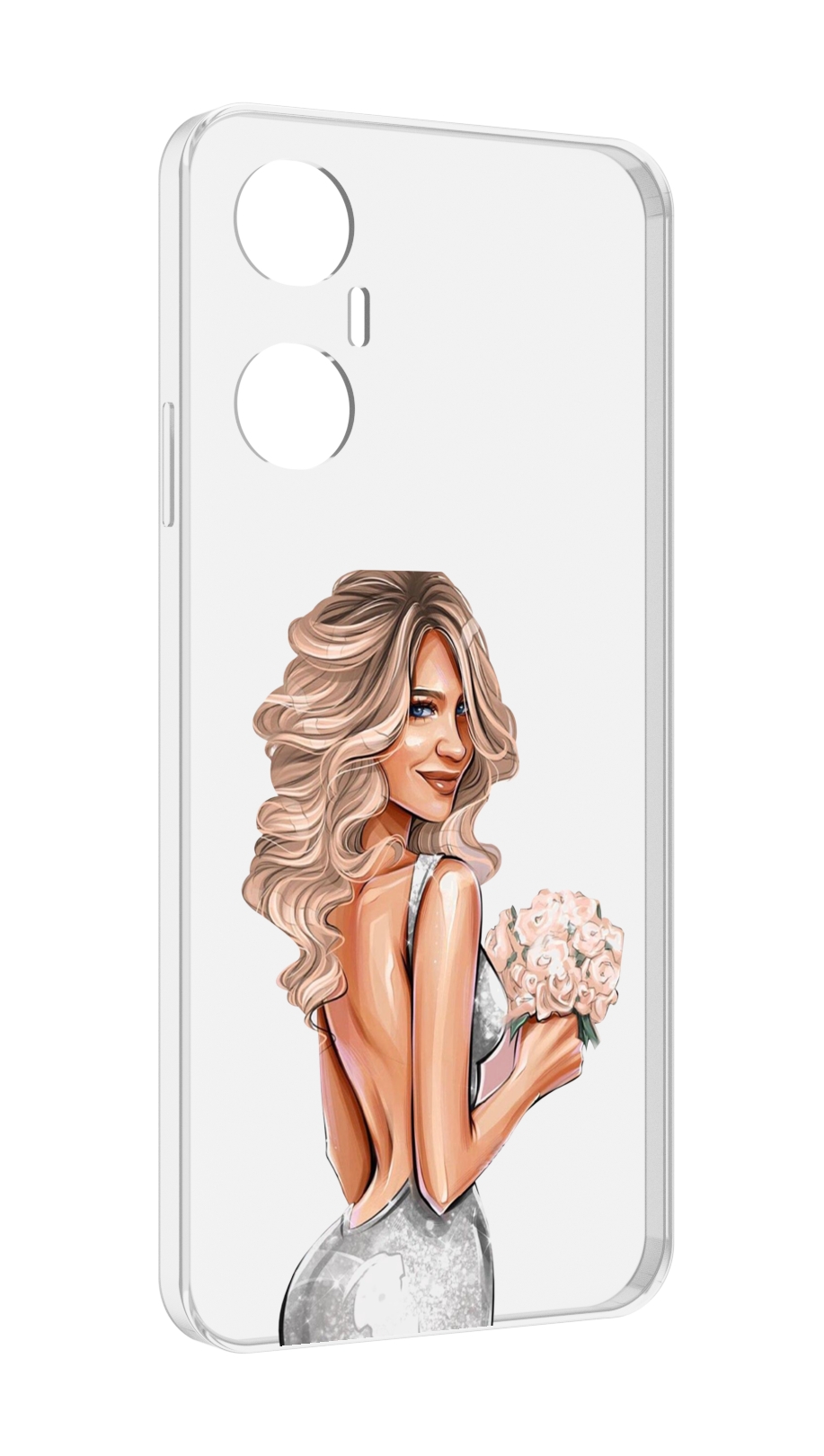 Чехол MyPads Роскошное-платье женский для Infinix Hot 20 5G