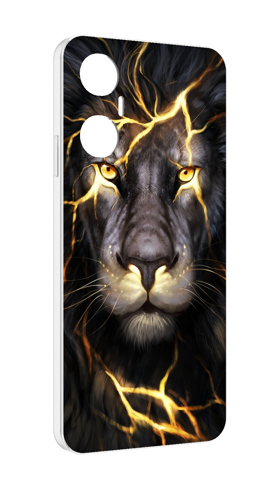 

Чехол MyPads Светящийся-лев мужской для Infinix Hot 20 5G, Прозрачный, Tocco