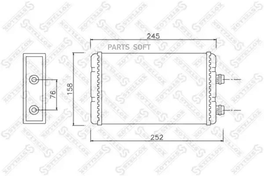 

10-35118-Sx радиатор Печки Fiat Punto/Doblo/Idea All 99> Stellox 1035118SX