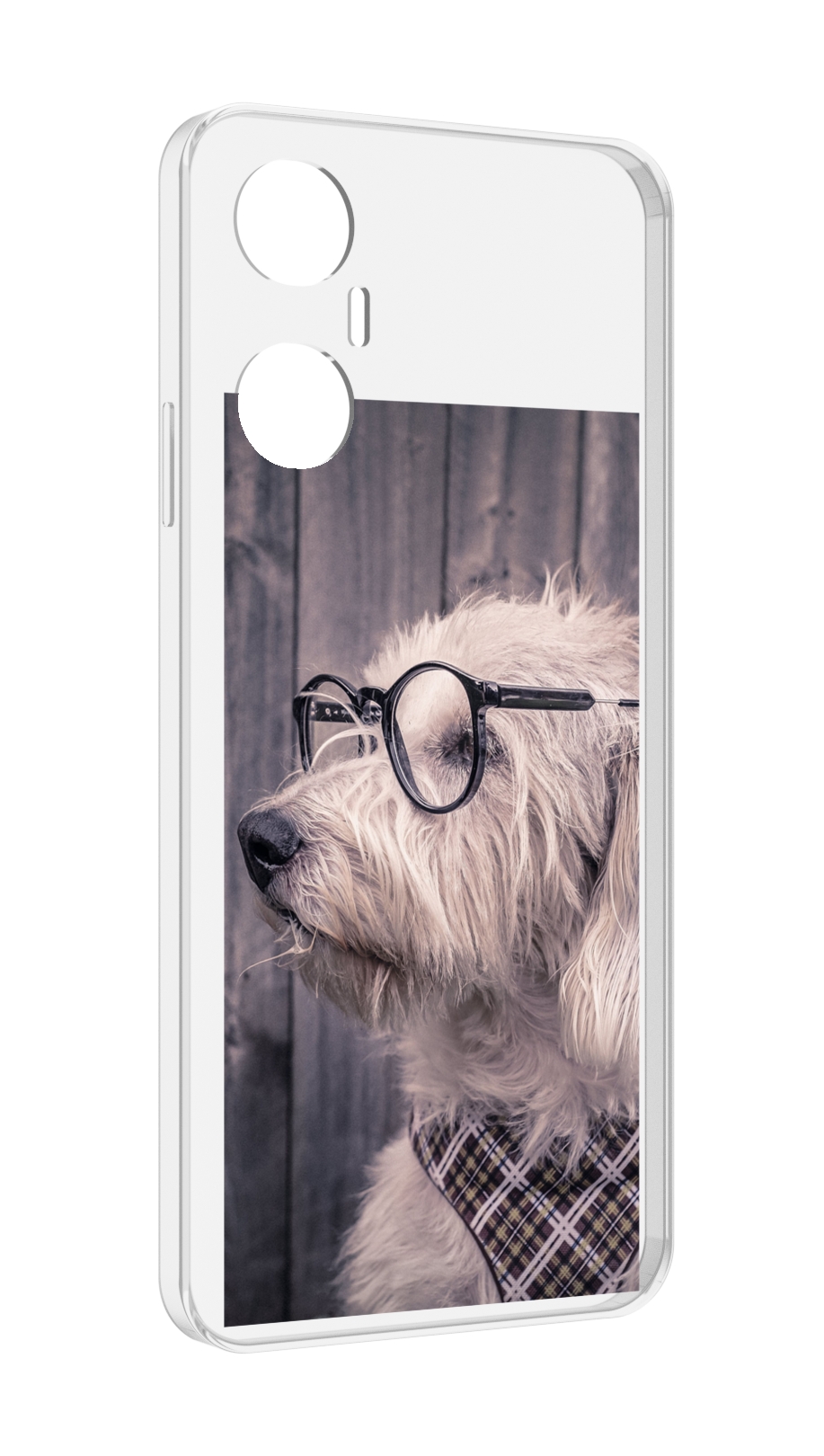 

Чехол MyPads Собака-в-очках для Infinix Hot 20 5G, Прозрачный, Tocco