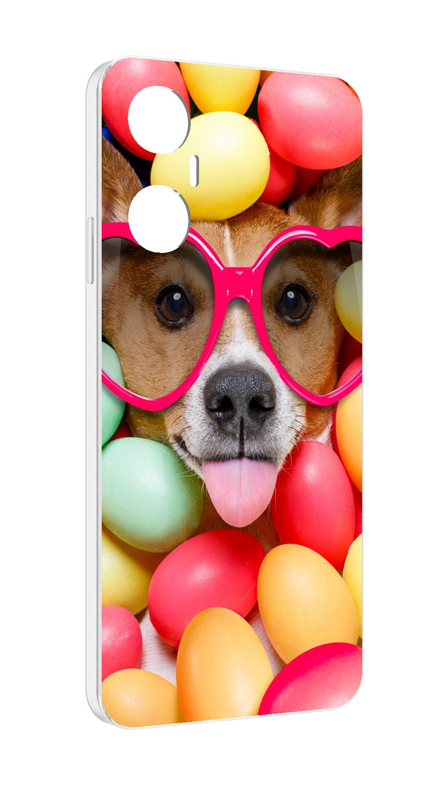 

Чехол MyPads Собака-в-яйцах для Infinix Hot 20 5G, Прозрачный, Tocco