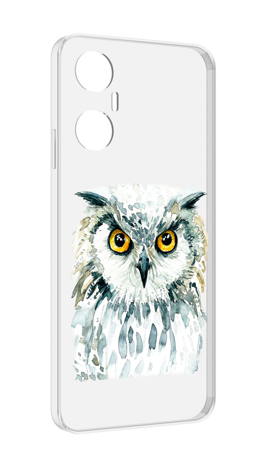 

Чехол MyPads Серьезная сова для Infinix Hot 20 5G, Прозрачный, Tocco