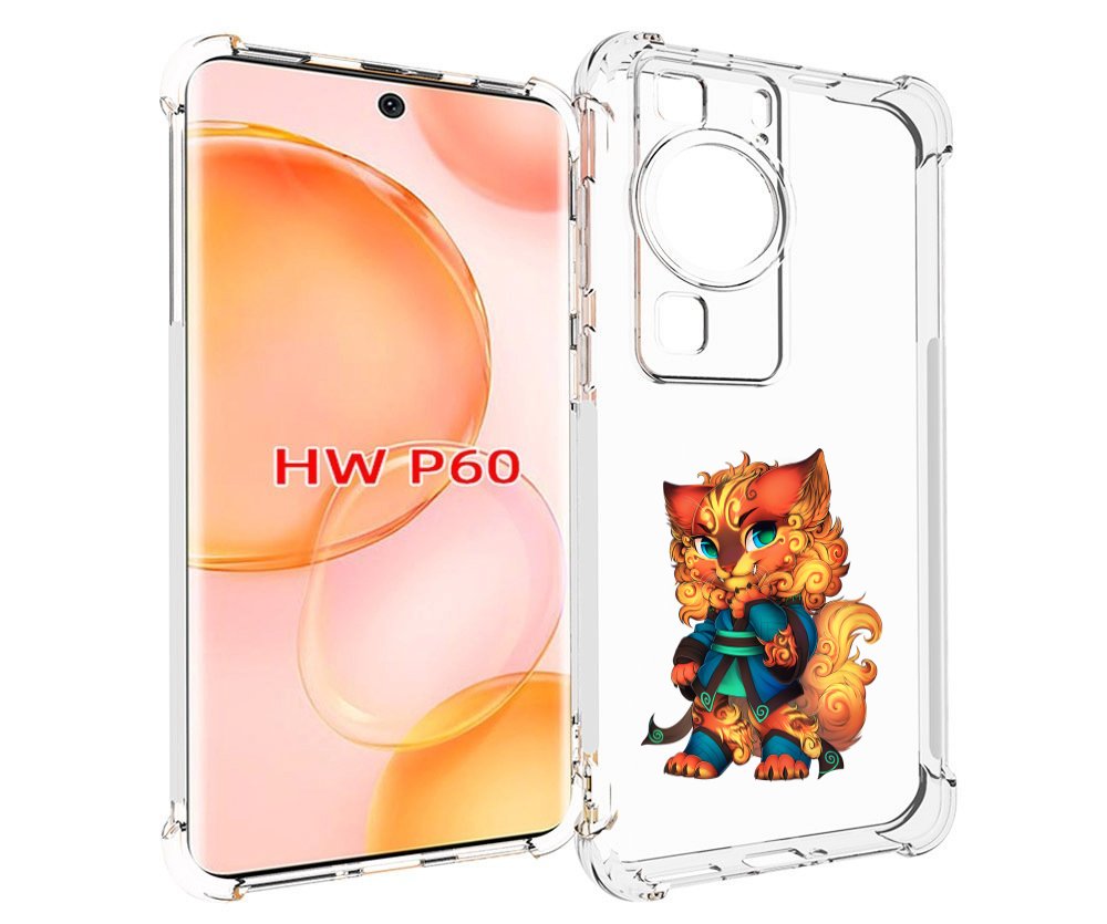 

Чехол MyPads золотой-кот для Huawei P60, Tocco