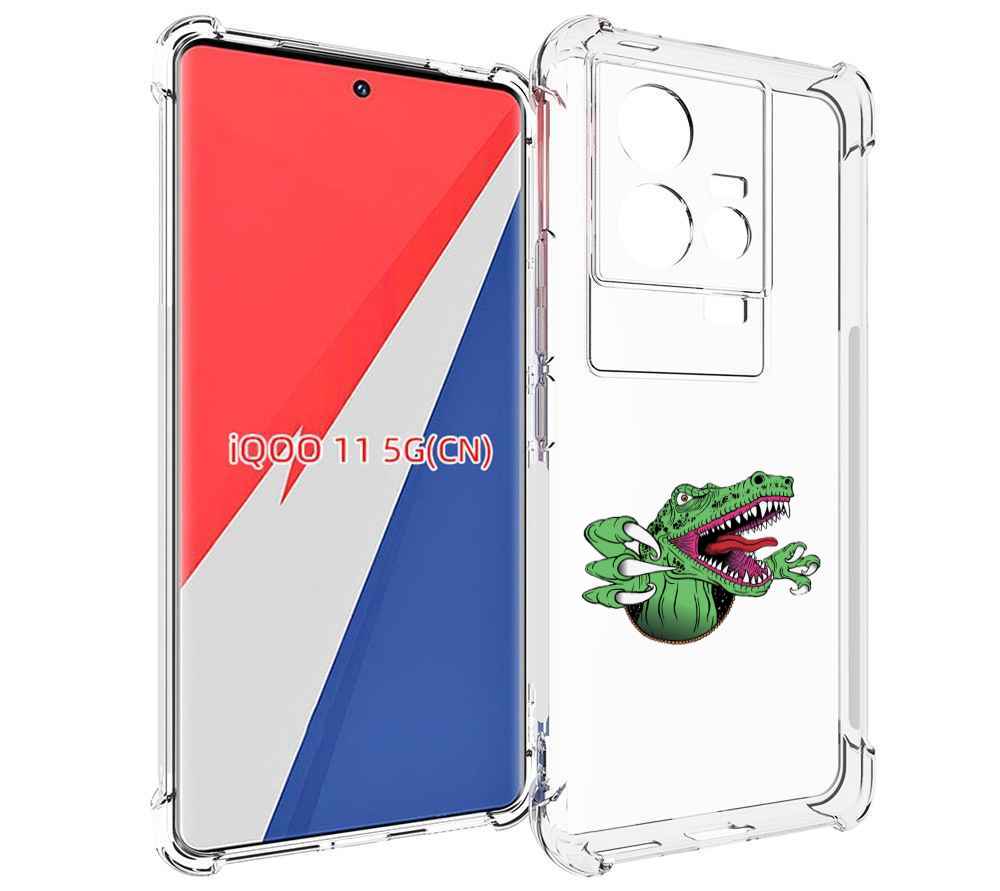 

Чехол MyPads Динозавр для Vivo iQOO 11, Прозрачный, Tocco