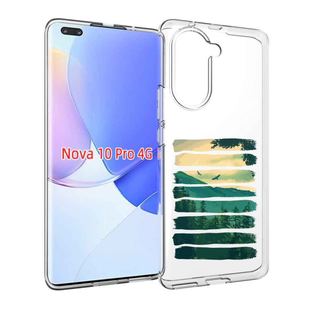 Чехол MyPads Лесная чаща для Huawei Nova 10 Pro противоударный