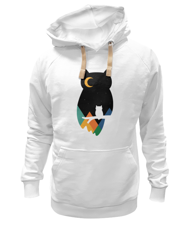 

Худи унисекс Printio Сова (owl) белое L, Белый, Сова (owl)