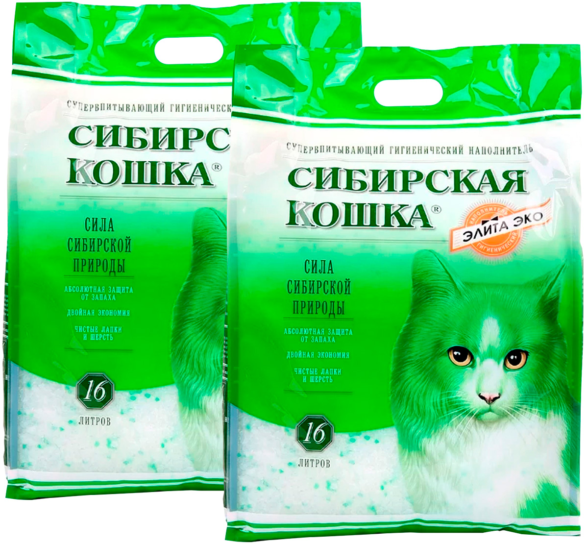 

СИБИРСКАЯ КОШКА СИБИРСКАЯ КОШКА ЭЛИТНЫЙ ЭКО наполнитель силикагелевый для туалета кошек (1