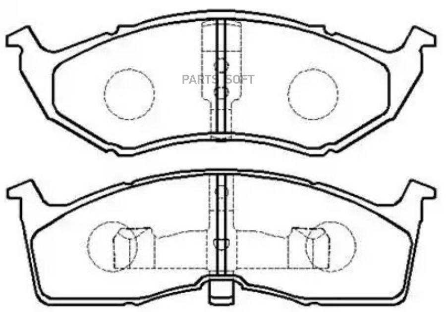 

Колодки тормозные дисковые chrysler: concorde 93-97 town in country 96-96 dodge: caravan