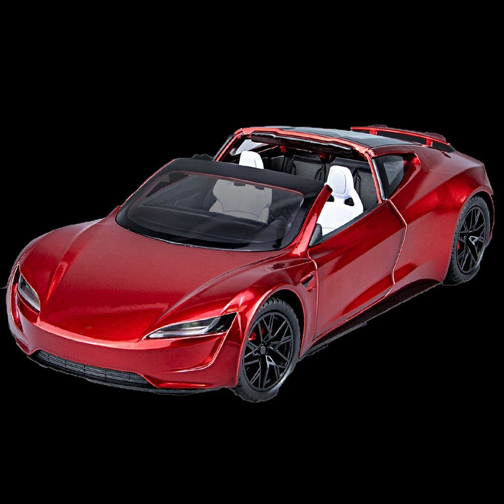 Машинка металлическая Элемент Tesla Roadster 1:24, коллекционная машинка металлическая элемент dodge charger red 1 32