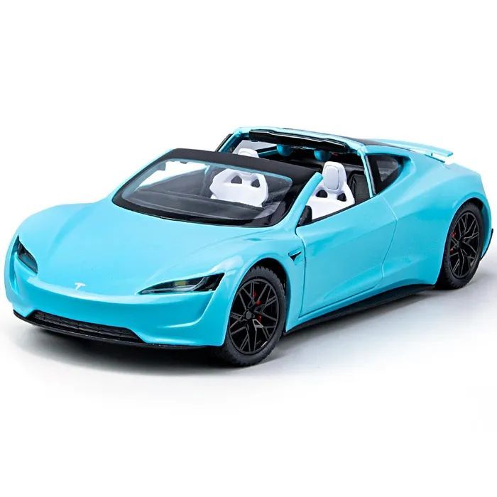 

Машинка металлическая Элемент Tesla Roadster 1:24, коллекционная, Черный, Tesla_Roadster_Blue