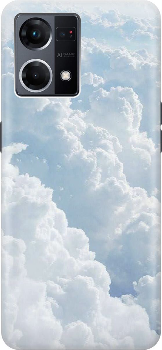 Силиконовый чехол на OPPO Reno7 с принтом 