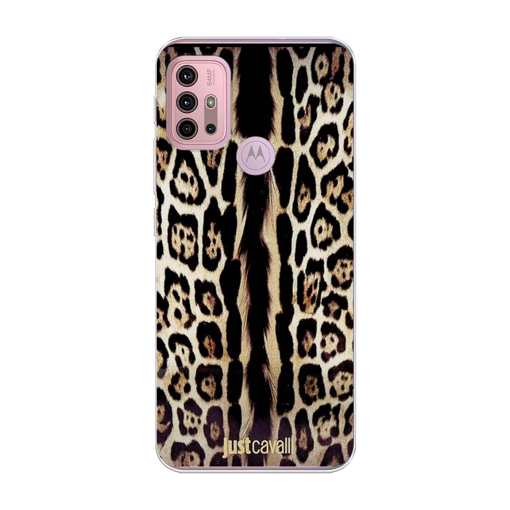 

Чехол на Lenovo K13 Note/Motorola Moto G10/G20/G30 "Леопард кавалли", Черный;коричневый, 242350-1