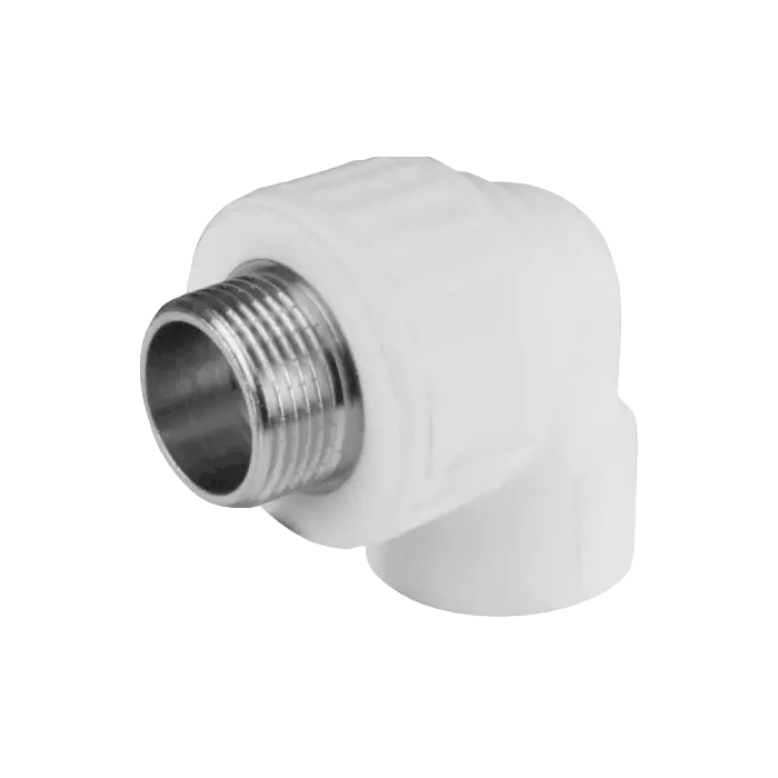 

Угольник 32х1 с наружной резьбой полипропиленовый PPR-PRO Valfex, Белый