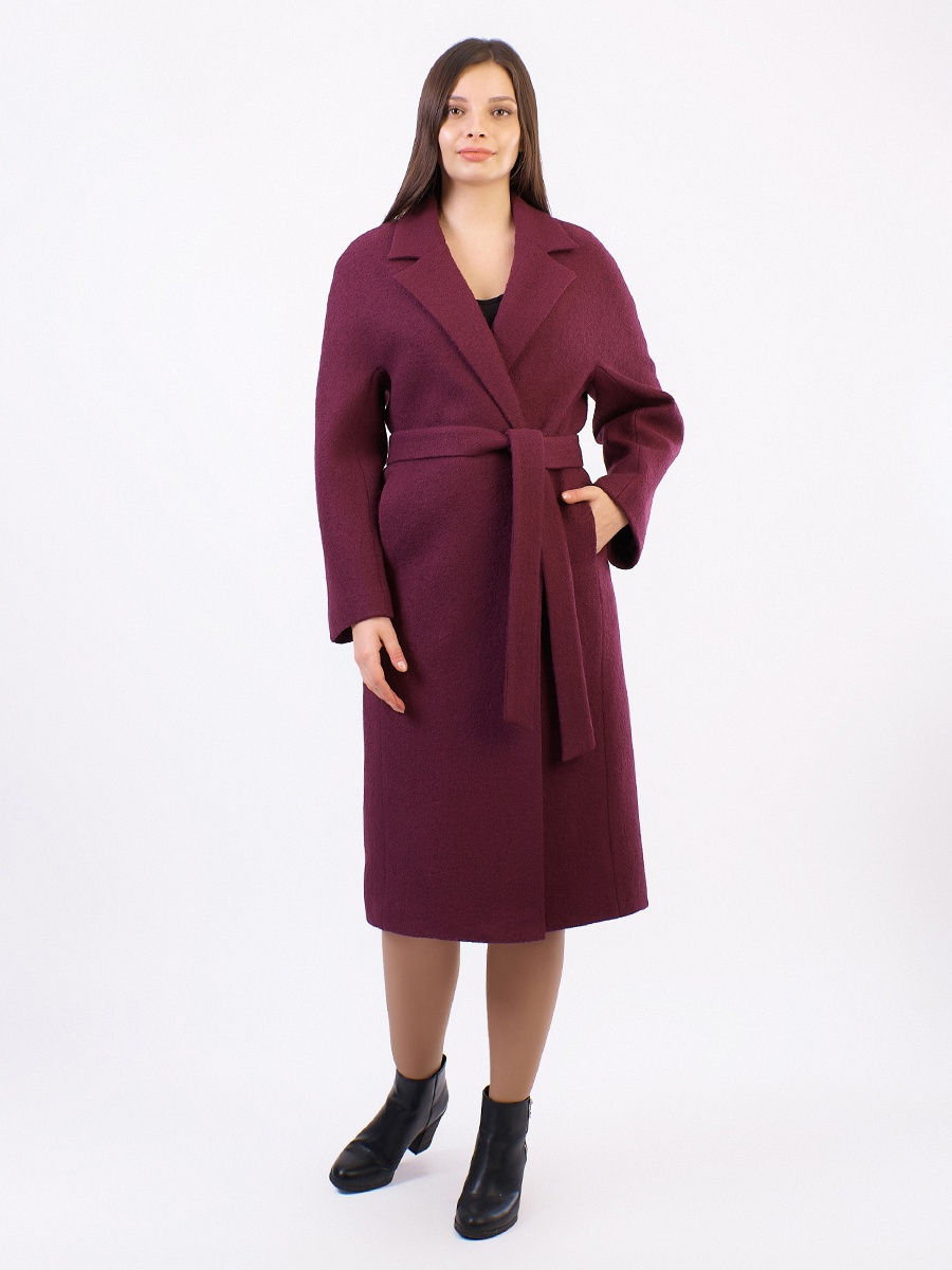 

Пальто женское Louren Wilton 109 бордовое 44 RU, Бордовый, 109
