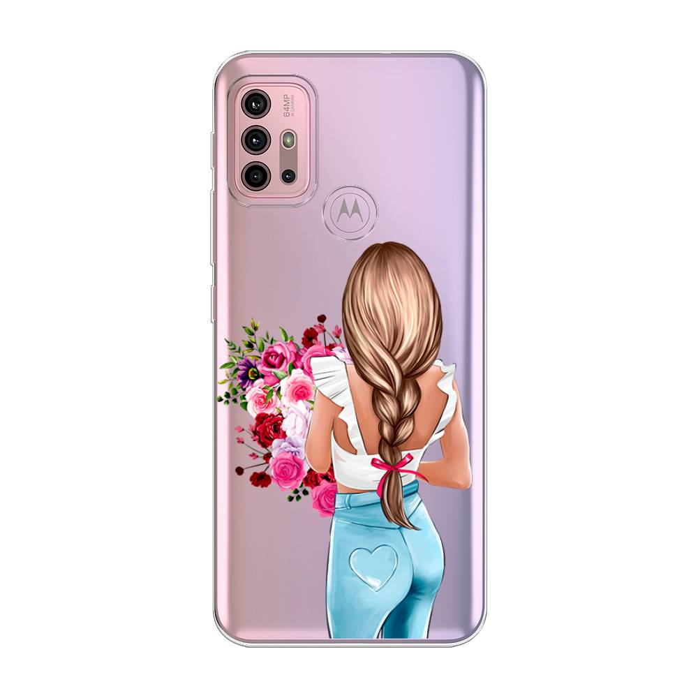 

Чехол на Lenovo K13 Note "Девушка с цветами", Коричневый;розовый;бирюзовый, 242350-6