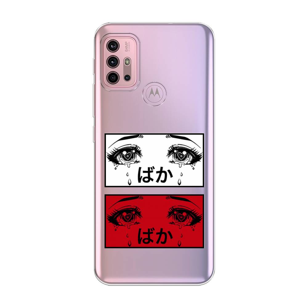 

Чехол на Lenovo K13 Note "Красные глаза манга", Бордовый;белый;черный, 242350-4