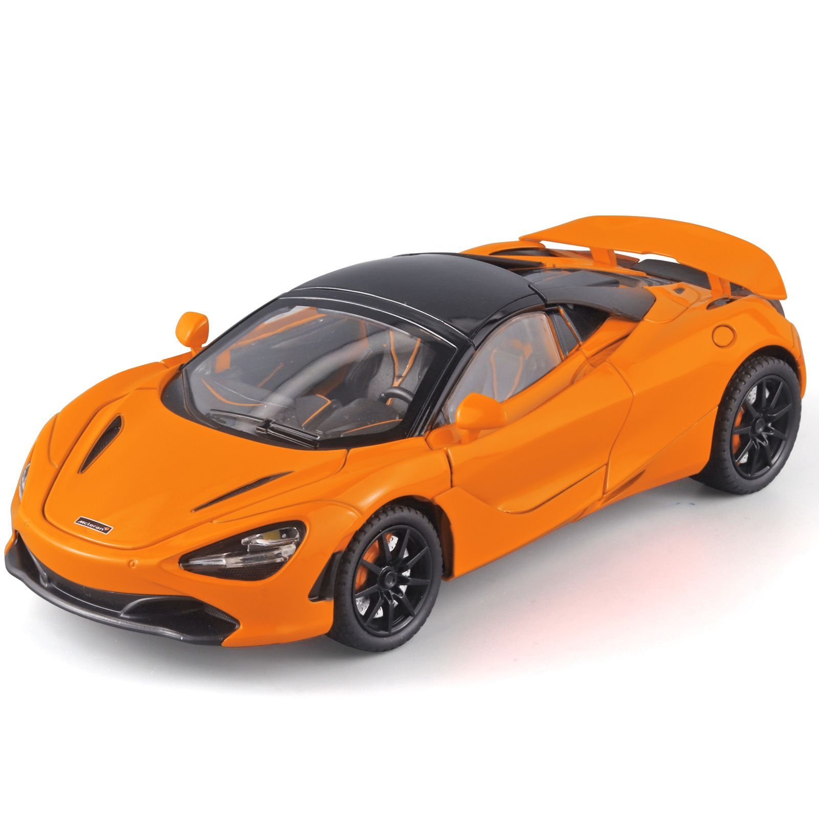 Машинка металлическая спорткар Элемент McLaren 720S Orange 1:24