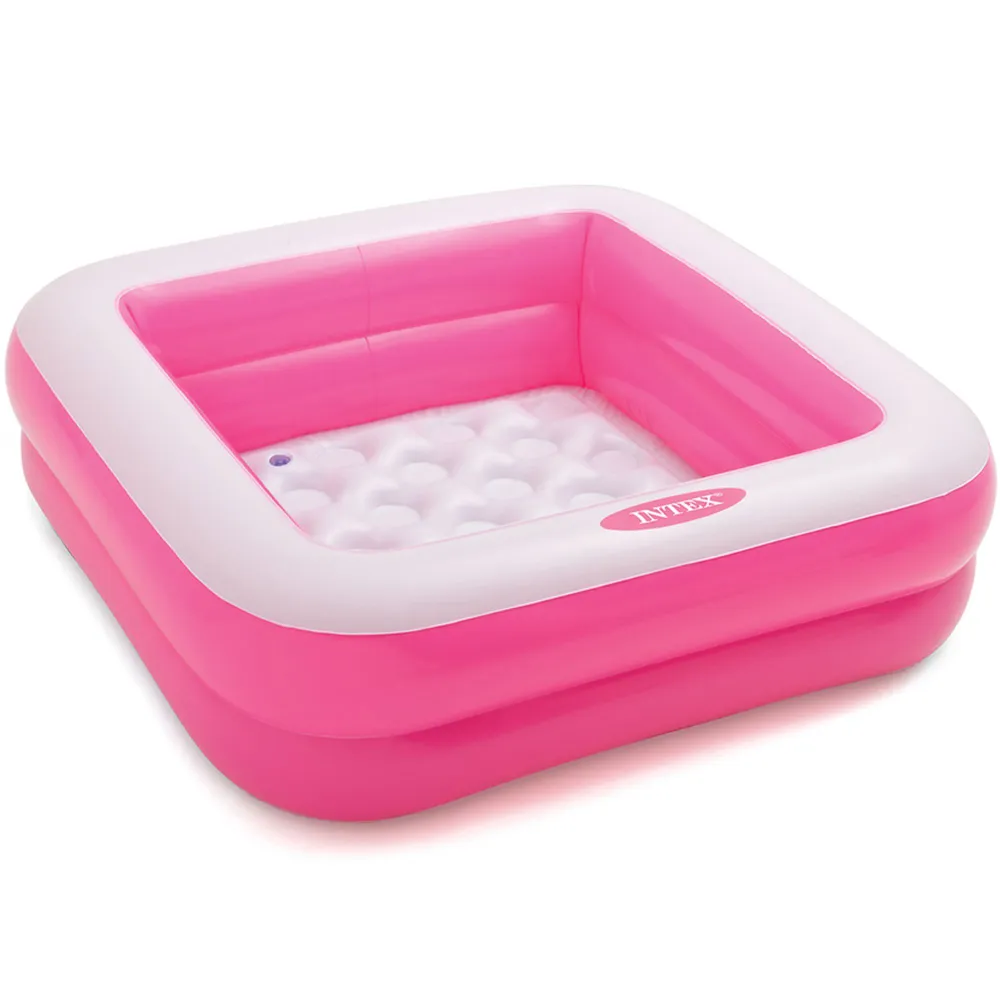 

Бассейн надувной детский Intex Play Box 86x86x25 см, Голубой;белый