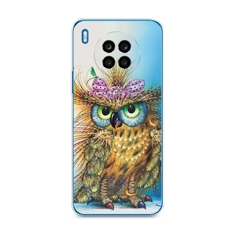 

Чехол на Huawei Nova 8i "Модная сова", Коричневый;голубой, 6106450-1