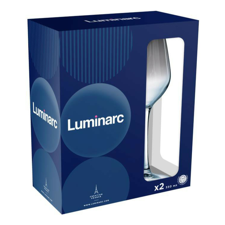 Бокалы для вина Luminarc серебряная дымка 450 мл 2 шт
