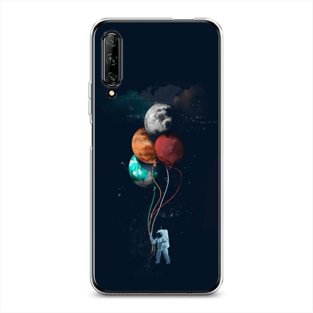 

Чехол на Huawei Y9s "Космонавт с шариками", Разноцветный, 611150-4