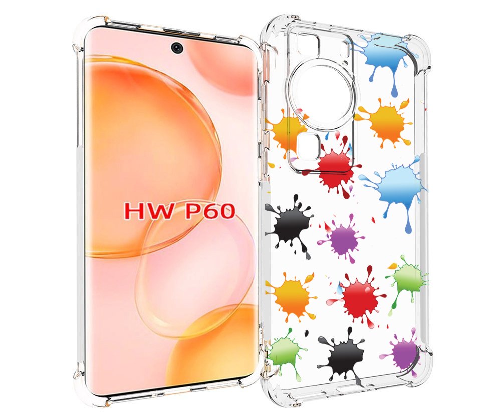 

Чехол MyPads кляксы для Huawei P60, Tocco