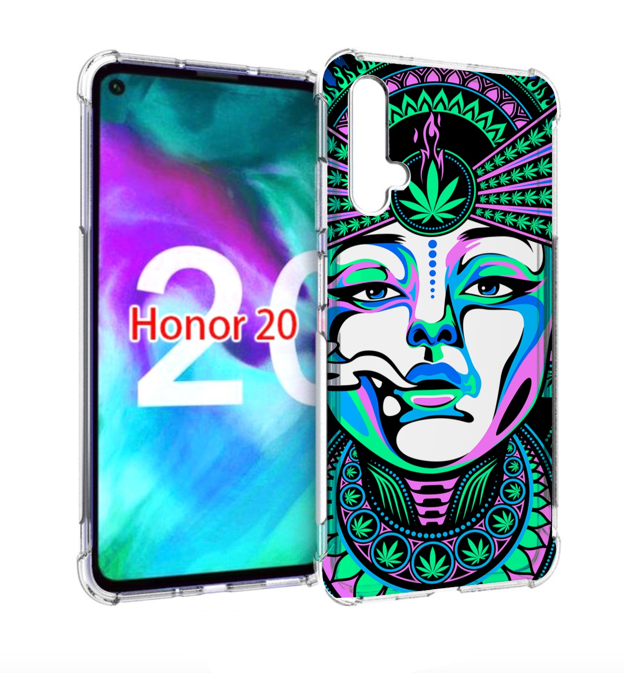 

Чехол бампер MyPads девушка-любит-траву-абстракция для Honor, Прозрачный, Tocco