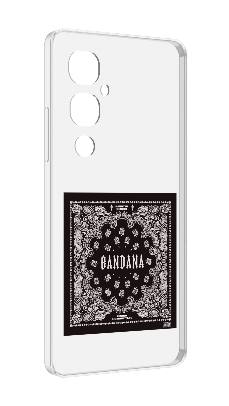 

Чехол MyPads Bandana I Big Baby Tape для Tecno Pova 4 Pro, Прозрачный, Tocco