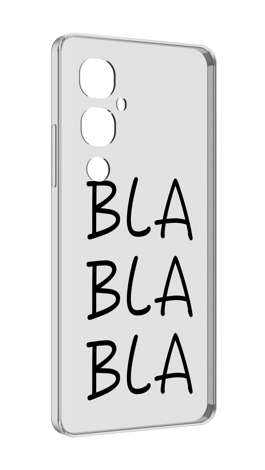 

Чехол MyPads Bla-Bla для Tecno Pova 4 Pro, Прозрачный, Tocco