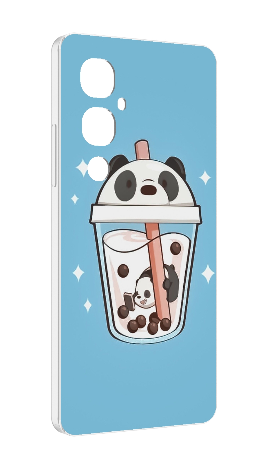 

Чехол MyPads Bubble tea для Tecno Pova 4 Pro, Прозрачный, Tocco
