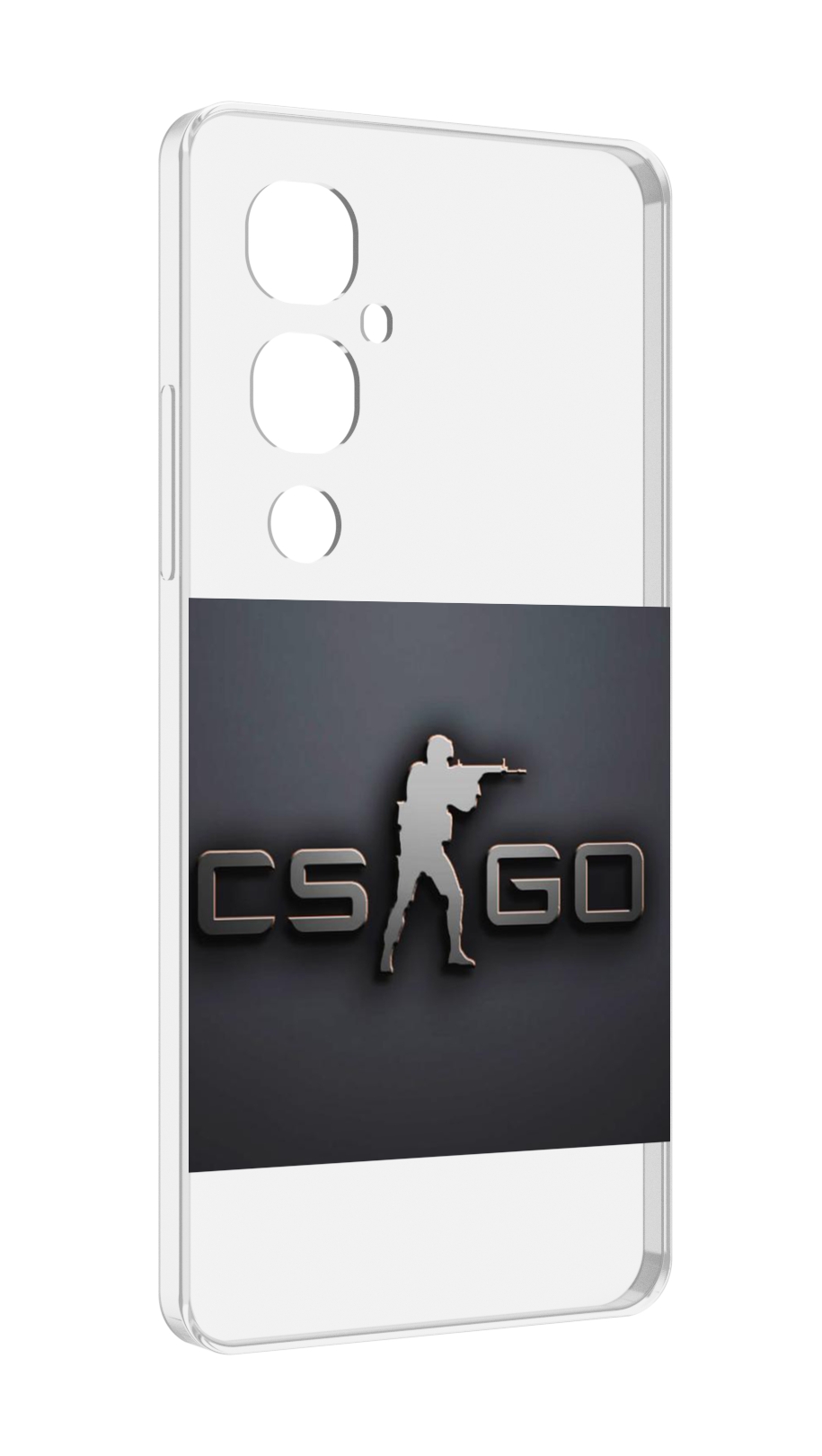 

Чехол MyPads CS go логотип мужской для Tecno Pova 4 Pro, Прозрачный, Tocco