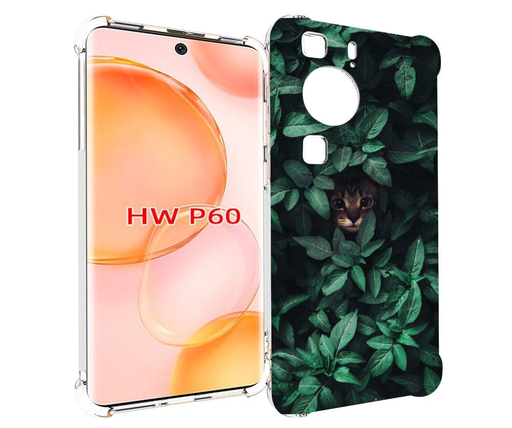 

Чехол MyPads котенок в листьях для Huawei P60, Tocco