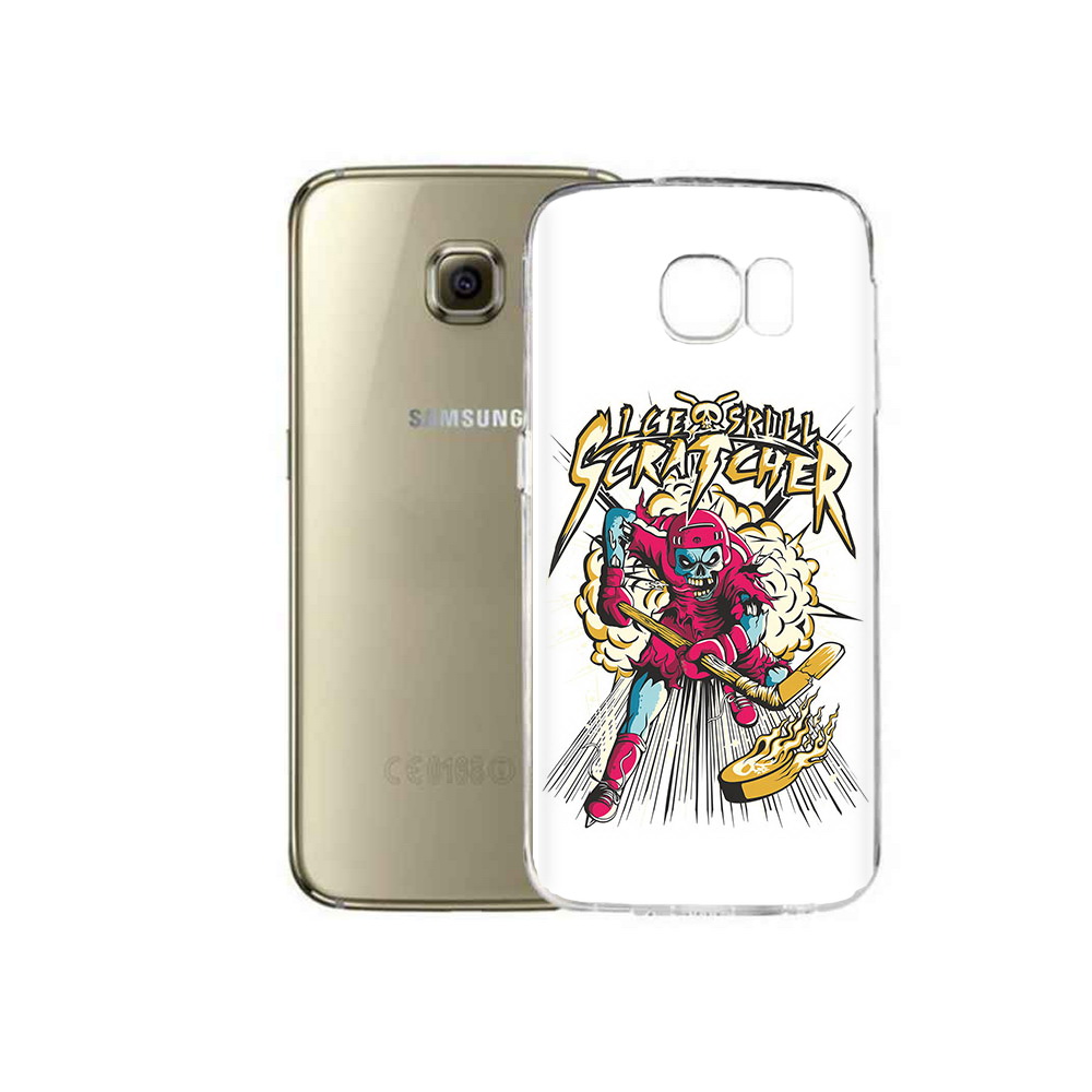 

Чехол MyPads Tocco для Samsung Galaxy C5 Pro нарисованный скелет хоккеист, Прозрачный, Tocco