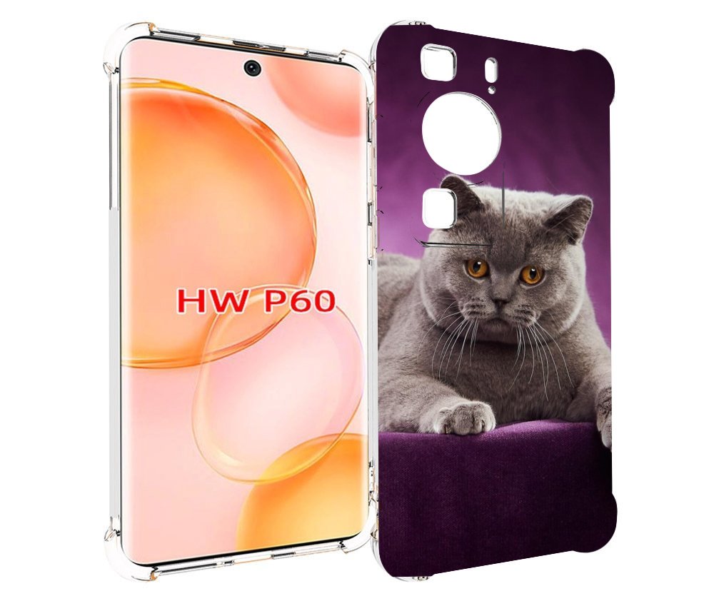 Чехол MyPads кошка британская короткая для Huawei P60