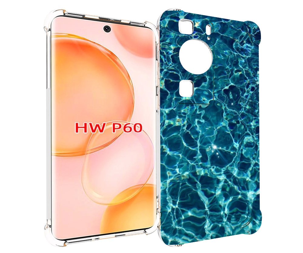 Чехол MyPads красивая голубая вода для Huawei P60